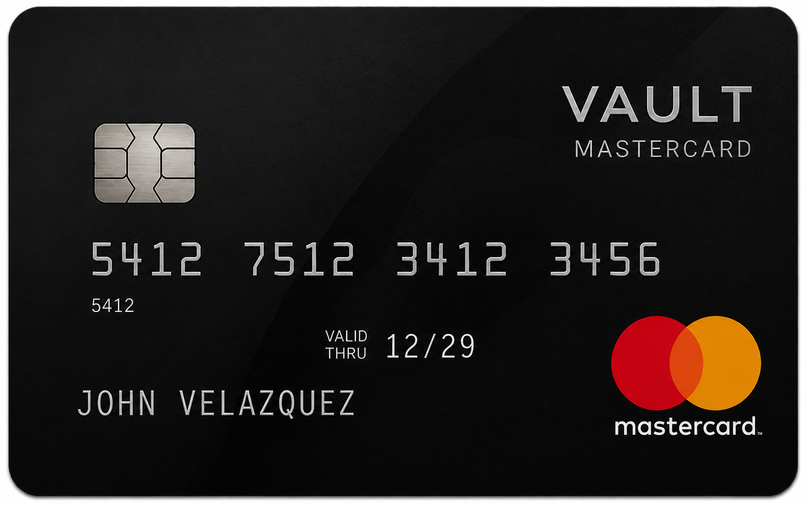 Vault Mastercard concept card